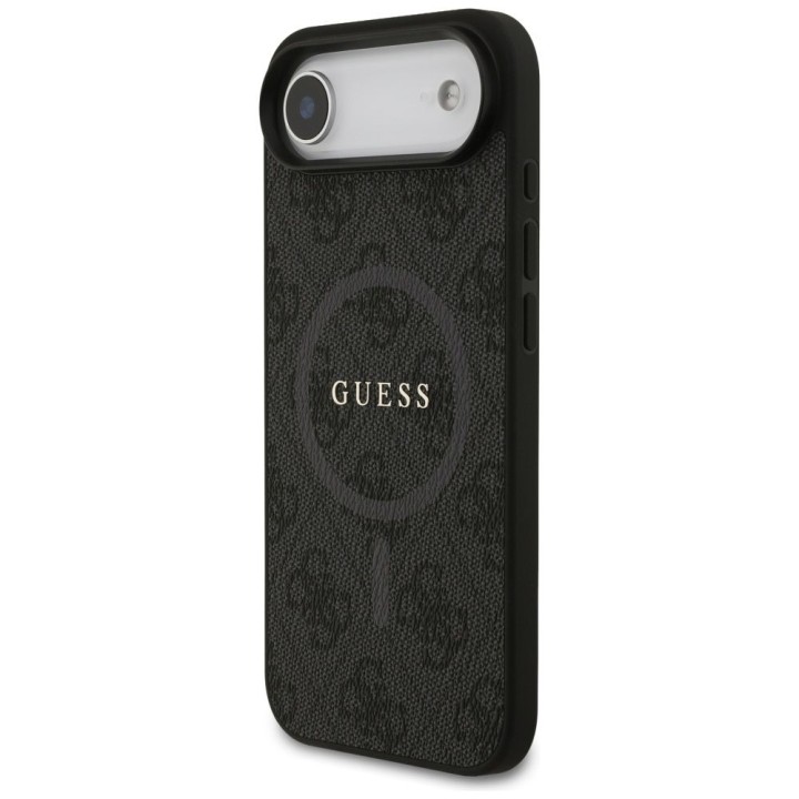GUESS futerał do IPHONE 17 Air kompatybilny z MagSafe GUHMP17MG4GFRK (PU 4G Ring Classic Logo) czarny