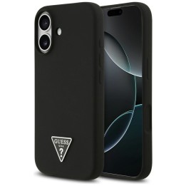 GUESS чохол для IPHONE 17 сумісний з Magsafe GUHMP17SSCTRLMK (Silicone W/ Triangle Логотип) чорний