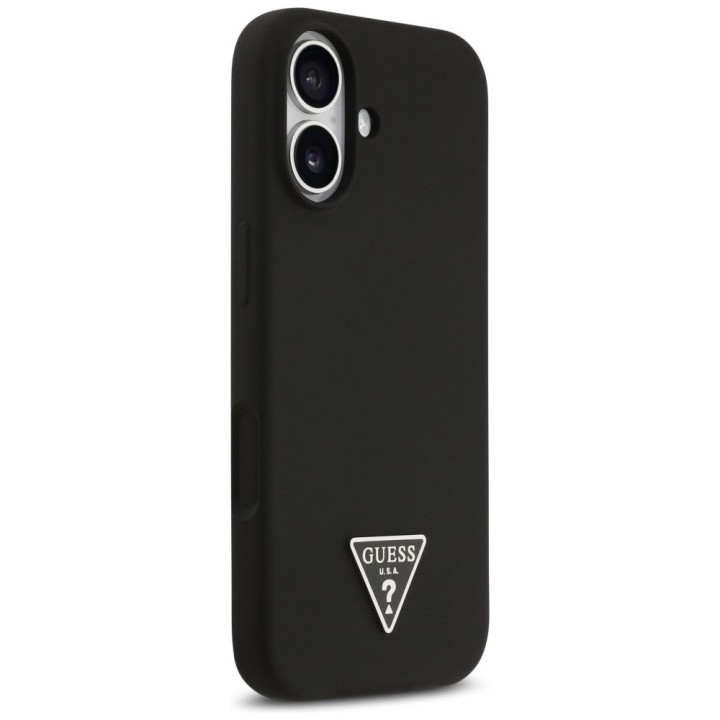 GUESS чохол для IPHONE 17 сумісний із MagSafe GUHMP17SSCTRLMK (Silicone W/ Triangle Logo) чорний