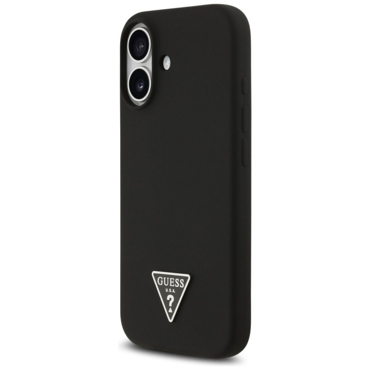 GUESS чохол для IPHONE 17 сумісний із MagSafe GUHMP17SSCTRLMK (Silicone W/ Triangle Logo) чорний