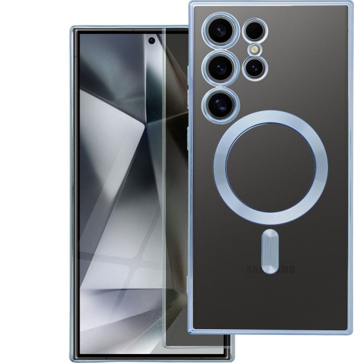 Чехол для Xiaomi Redmi 15 4G / 5G (171,1mm) Electro Mag Cover совместимый с MagSafe синий