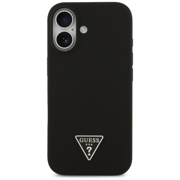 GUESS чохол для IPHONE 17 сумісний із MagSafe GUHMP17SSCTRLMK (Silicone W/ Triangle Logo) чорний