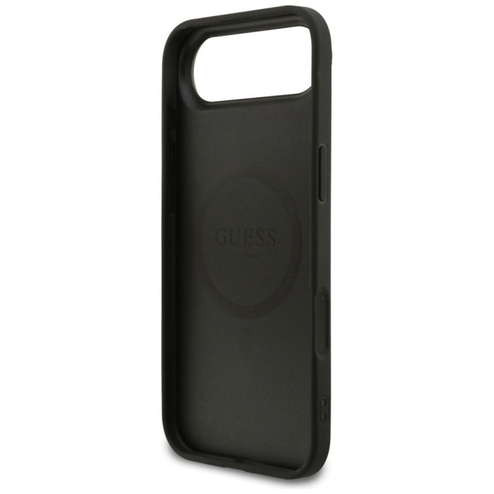 GUESS case for IPHONE 17 Air compatible with MagSafe GUHMP17MG4GFRK (PU 4G Ring Classic Logo) black