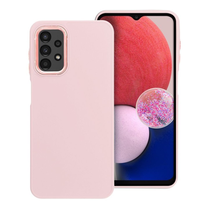 Чохол для Samsung A13 4G Frame пудрово-рожевий
