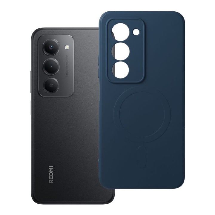 Case for Xiaomi Redmi 15 4G / 5G (171,1mm) Silicone Mag Cover compatible with MagSafe (camera protection) blue