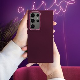 Etui na Samsung A13 4G Frame fioletowe