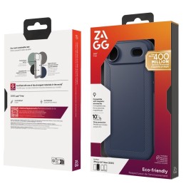 ZAGG case LUXE SNAP compatible with Magsafe for IPHONE 17 Air navy