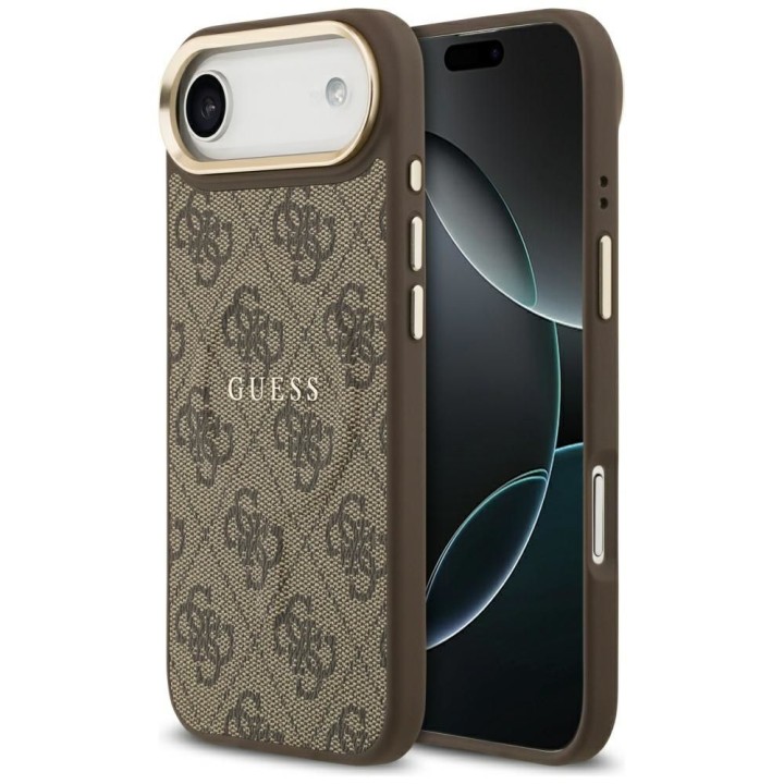 GUESS чохол для IPHONE 17 Air сумісний із MagSafe GUHMP17MP4MSEGCW (PU 4G W/ Classic) коричневий