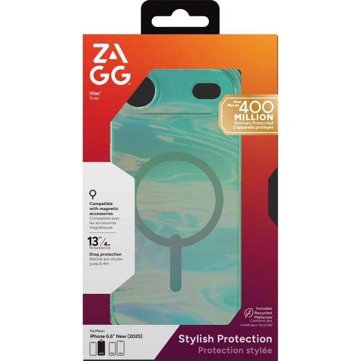 ZAGG чохол MILAN SNAP сумісний з MagSafe для IPHONE 17 Air oil slick