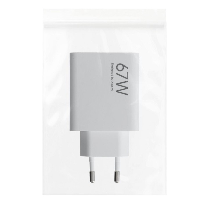XIAOMI oryginalna ładowarka sieciowa USB A QC3.0 3A 67W MDY-15-ET biała bulk