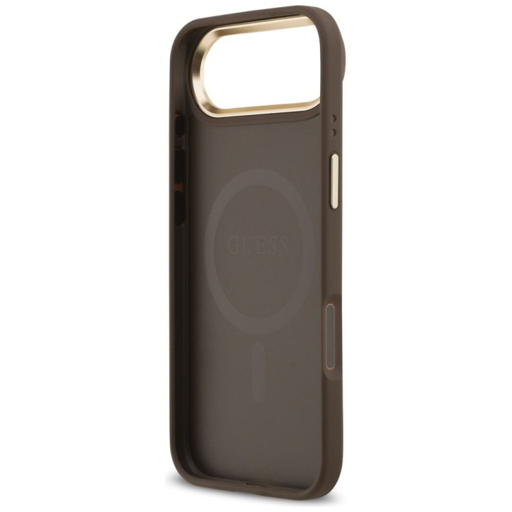 GUESS case for IPHONE 17 Air compatible with MagSafe GUHMP17MP4MSEGCW (PU 4G W/ Classic) brown