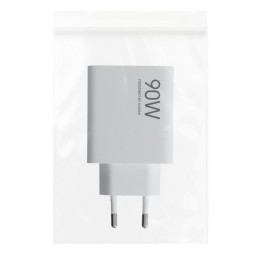 XIAOMI оригінальний мережевий зарядний пристрій USB A QC3.0 3A 90W MDY-15-EK білий bulk