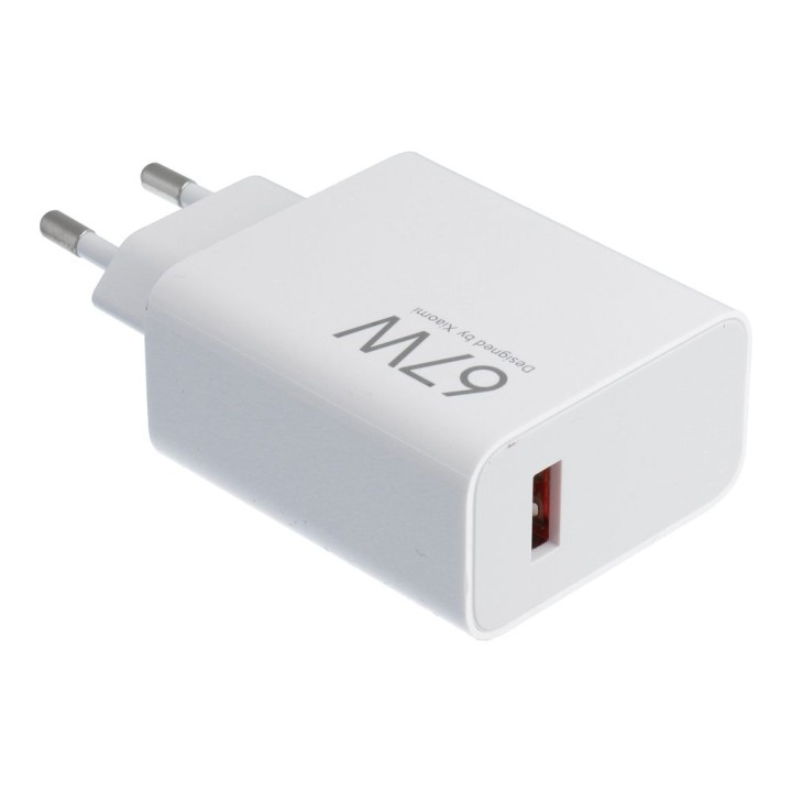 XIAOMI original wall charger USB A QC3.0 3A 67W MDY-15-ET white bulk