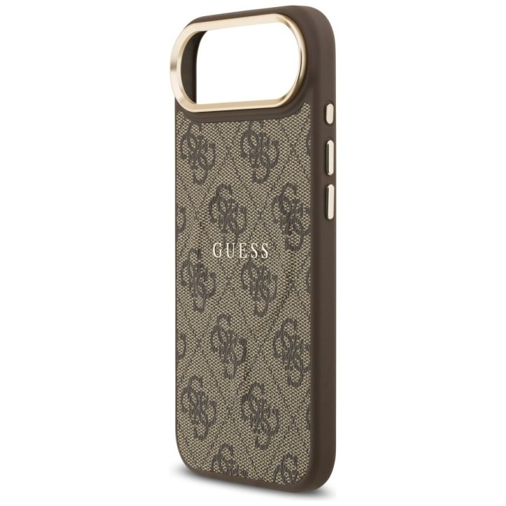 GUESS case for IPHONE 17 Air compatible with MagSafe GUHMP17MP4MSEGCW (PU 4G W/ Classic) brown