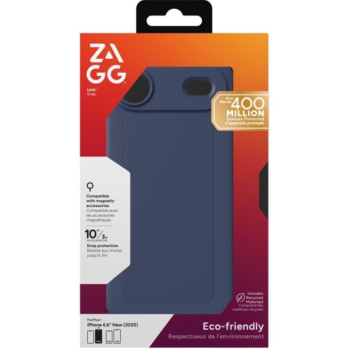 ZAGG чохол LUXE SNAP сумісний з Magsafe для IPHONE 17 Air navy