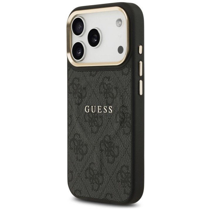 GUESS case for IPHONE 17 Pro compatible with Magsafe GUHMP17LP4MSEGCK (PU 4G W/ Classic) black