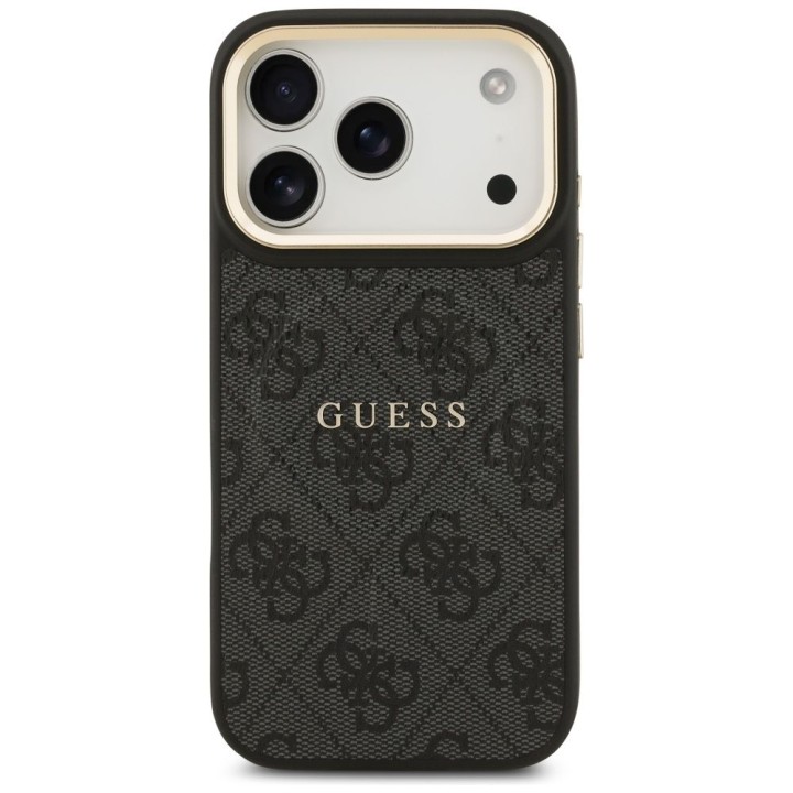 GUESS чохол для IPHONE 17 Pro сумісний із MagSafe GUHMP17LP4MSEGCK (PU 4G W/ Classic) чорний