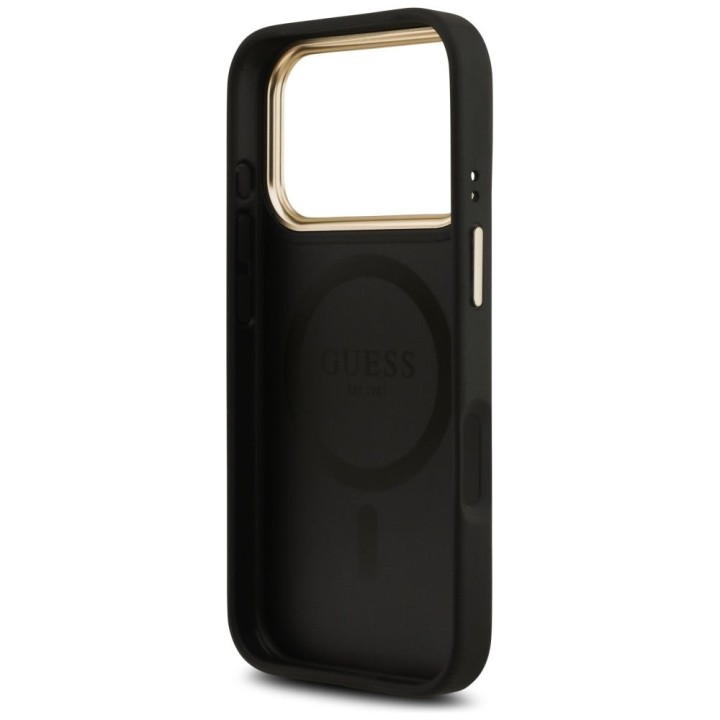 GUESS futerał do IPHONE 17 Pro kompatybilny z MagSafe GUHMP17LP4MSEGCK (PU 4G W/ Classic) czarny