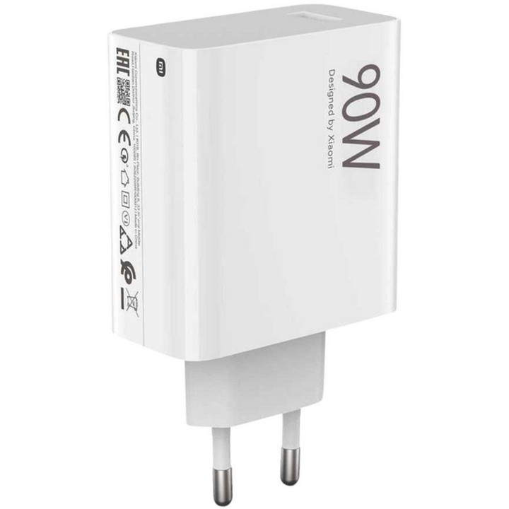 XIAOMI oryginalna ładowarka sieciowa USB A QC3.0 3A 90W MDY-15-EK biała bulk
