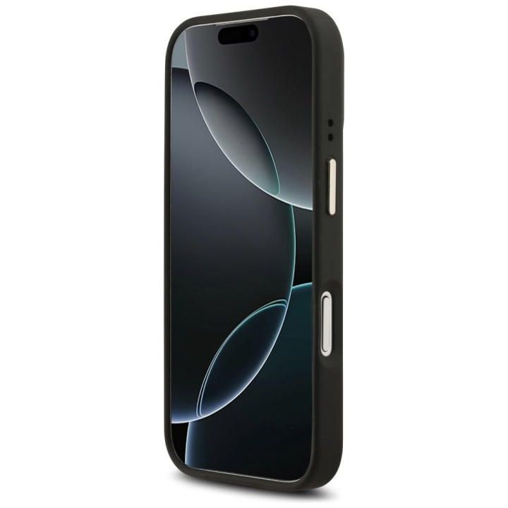 GUESS case for IPHONE 17 Pro compatible with Magsafe GUHMP17LP4MSEGCK (PU 4G W/ Classic) black