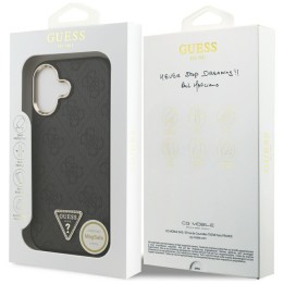 GUESS futerał do IPHONE 17 kompatybilny z MagSafe GUHMP17SP4GTDGMK (4G PU W/ Triangle Logo) złoto czarny