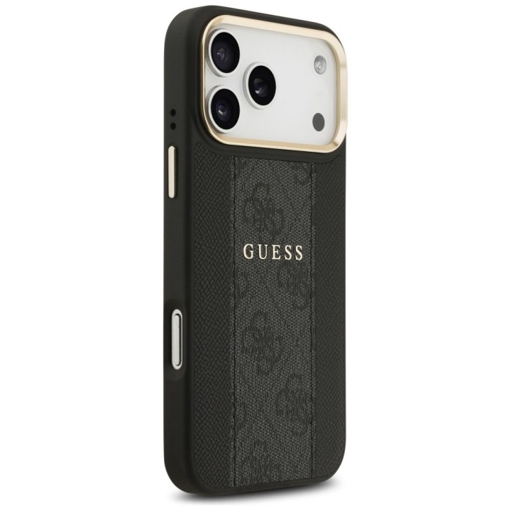 GUESS чохол для IPHONE 17 Pro Max сумісний з Magsafe GUHMP17XPG4SEMCK (PU W/ 4G Stripe) чорний