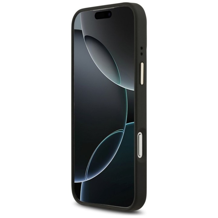 GUESS чохол для IPHONE 17 Pro Max сумісний із MagSafe GUHMP17XPG4SEMCK (PU W/ 4G Stripe) чорний