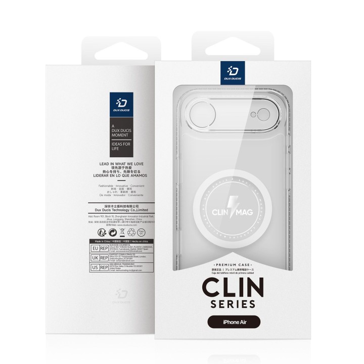DUX DUCIS чехол CLIN MAG совместимый с Magsafe для IPHONE 17 AIR прозрачный