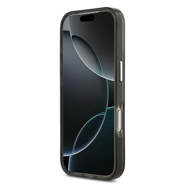 GUESS case for IPHONE 17 Pro Max compatible with Magsafe GUHMP17XHGTMLCGK (IML Gradient W/ Triangle Logo) black