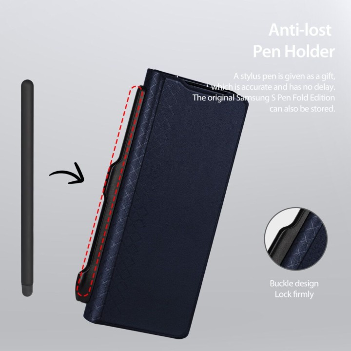 DUX DUCIS case BRIL PEN HOLDER for SAMSUNG Z FOLD 7 blue