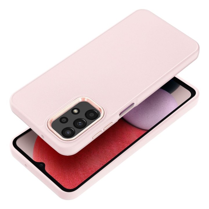 Чехол для Samsung A13 5G / A04S Frame пудрово-розовый
