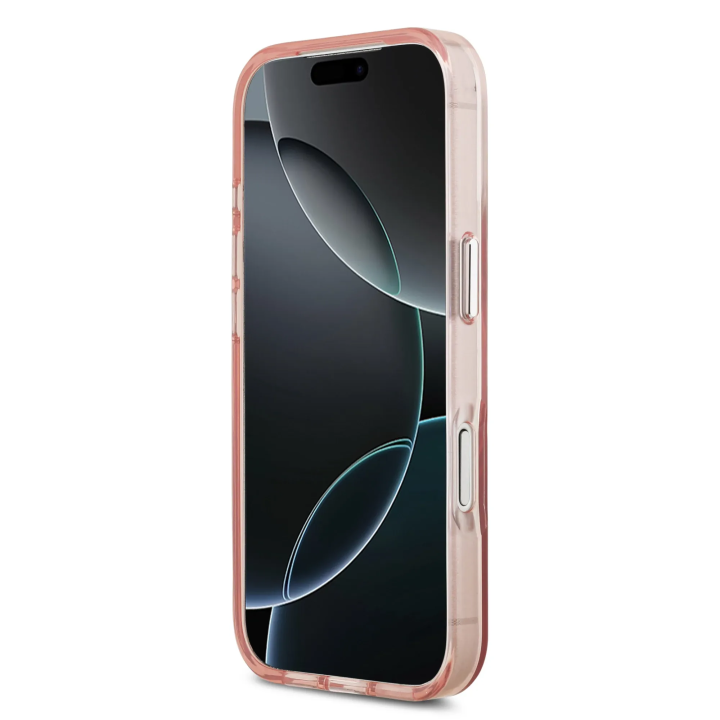 GUESS чохол для IPHONE 17 Pro сумісний із MagSafe GUHMP17LHGTMLCGP (IML Gradient W/ Triangle Logo) рожевий