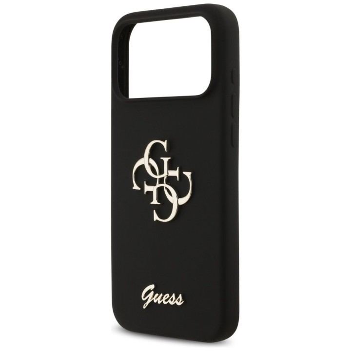GUESS чохол для IPHONE 17 Pro Max GUHCP17XSC4GSMK (Silicone W/ Big 4G Script) чорний