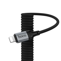 Кабель USB-C – Lightning Hoco PD 27W 1,5 m X121 чорний