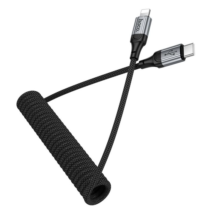 Кабель USB A для Lightning Hoco PD 2,4A 1,5 m X121 чорний