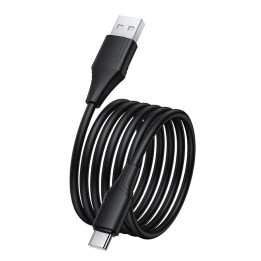 Кабель USB-A – USB-C Hoco 3A силіконовий 1 m X124 чорний