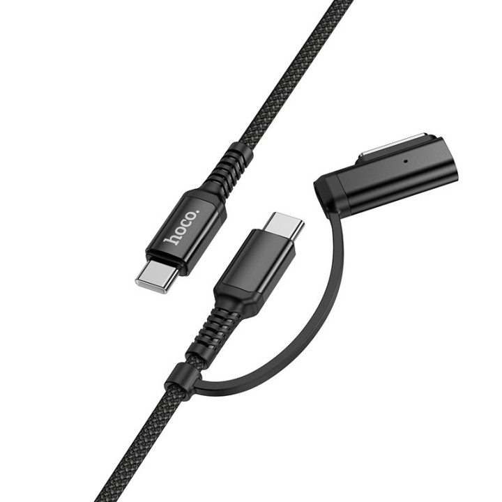 Кабель 2 в 1 USB C — USB C / Mag3 Hoco 240W 1,8 m U142 черный