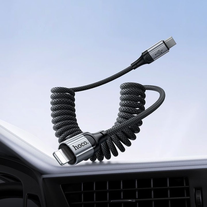 Кабель USB-C – Lightning Hoco PD 27W 1,5 m X121 черный