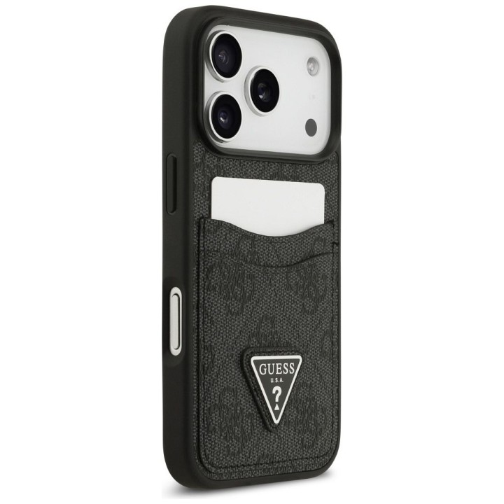 GUESS чохол для IPHONE 17 Pro GUHCP17LP4TPK (4G Double Card Triangle) чорний