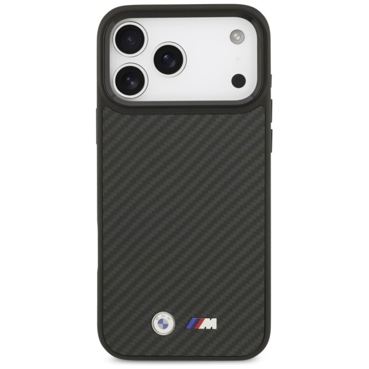 BMW чехол для IPHONE 17 Pro Max совместимый с Magsafe BMHMP17X24CFMMK (Кевлар Matt) black