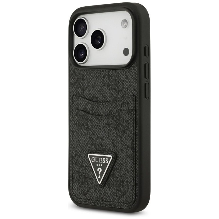 GUESS чохол для IPHONE 17 Pro GUHCP17LP4TPK (4G Double Card Triangle) чорний