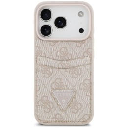 GUESS чохол для IPHONE 17 Pro GUHCP17LP4TPP (4G Double Card Triangle) рожевий
