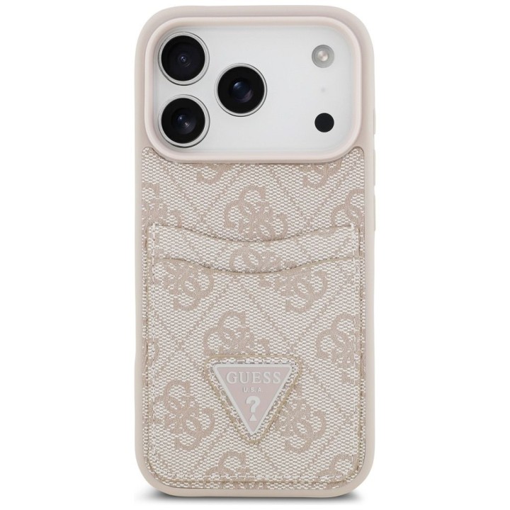 GUESS чохол для IPHONE 17 Pro GUHCP17LP4TPP (4G Double Card Triangle) рожевий