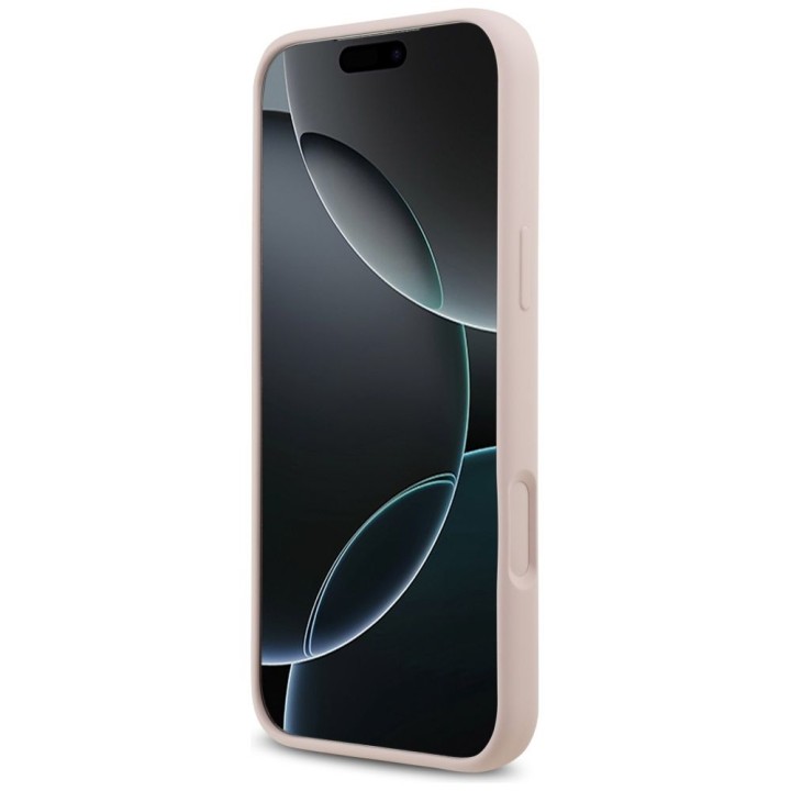 GUESS case for IPHONE 17 Pro Max GUHCP17XSC4GSMP (Silicone W/ Big 4G Script) pink