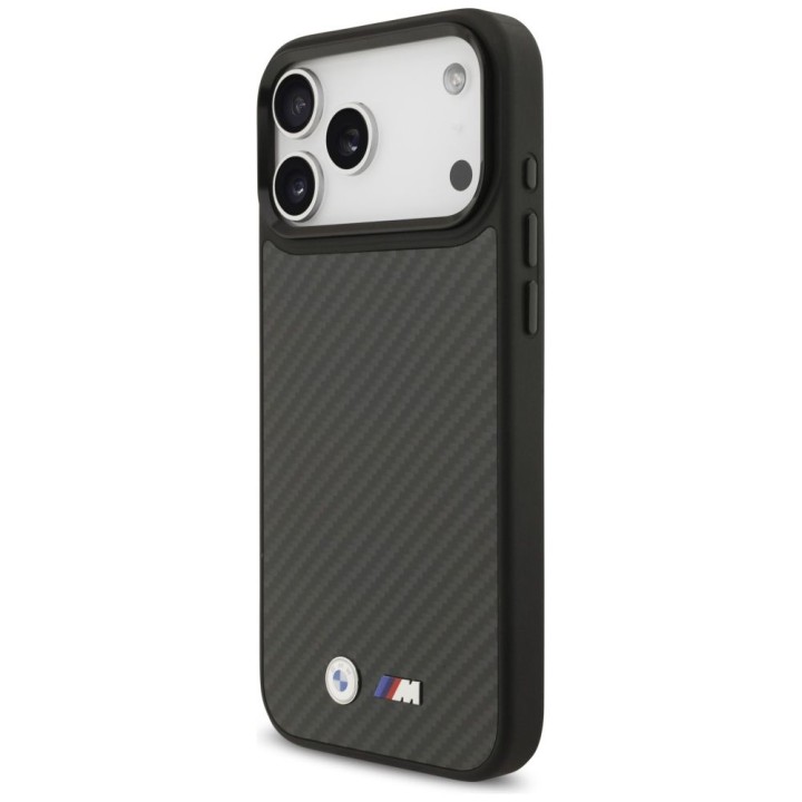BMW чохол для IPHONE 17 Pro Max сумісний із MagSafe BMHMP17X24CFMMK (Kevlar Matt) чорний