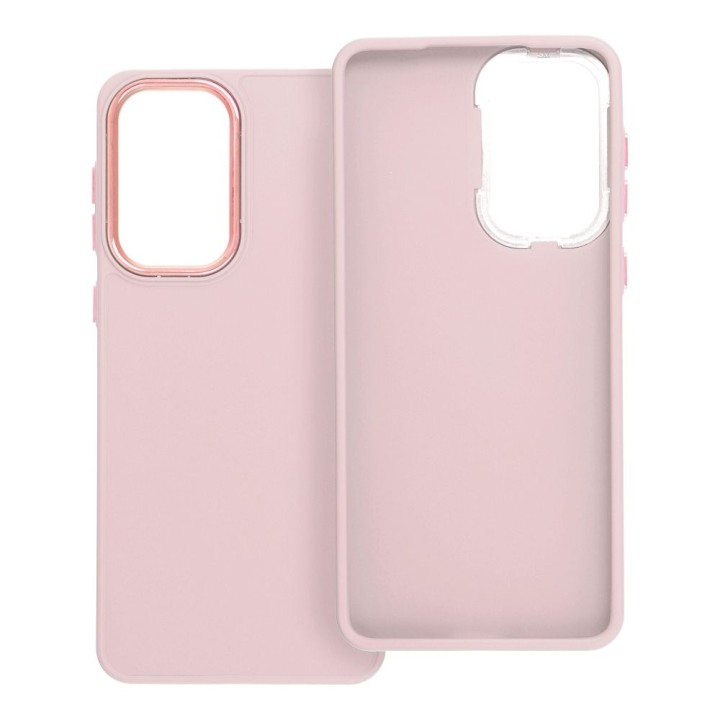 Etui na Samsung A33 5G Frame pudrowy róż