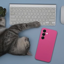 Case for Honor 400 SMART Silicone 2mm (camera protection) pink