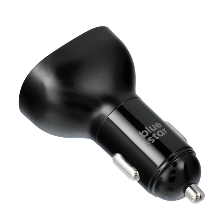 Car charger Blue Star USB C + USB A QC3.0 PD AFC PPS SFC2.0 3A 63W black