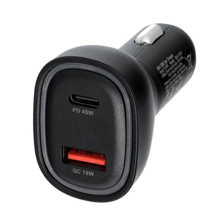 Автомобильное зарядное устройство Blue Star USB C + USB A QC3.0 PD AFC PPS SFC2.0 3A 63W черное