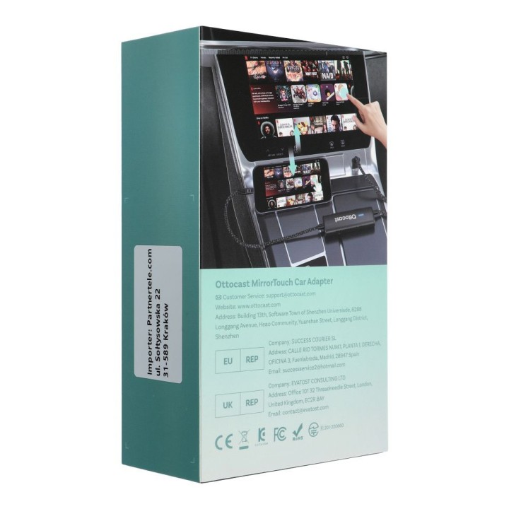 Автомобільний адаптер OTTOCAST Mirrortouch CA450-T чорний